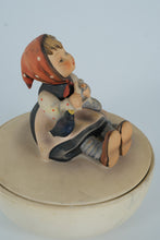 Load image into Gallery viewer, Goebel Hummel "Happy Pastime" Covered Bowl #69/III TMK-3 – W. Germany 5.75" Figurine Dish