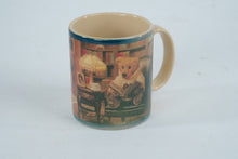 Load image into Gallery viewer, Boyds Bears Coffee Mug EB Browning Quote Library Scene 1995 Boyds Collection