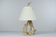 Load image into Gallery viewer, Vintage Driftwood Table Lamp Natural Coastal Rustic 29 Inch