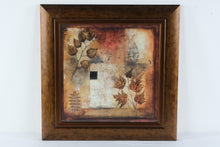 Load image into Gallery viewer, Framed Autumn Botanical Leaf Wall Art Print Contemporary Nature Decor