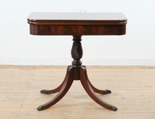 Load image into Gallery viewer, Vintage Brandt Mahogany Flip Top Game Table with Swivel Expansion