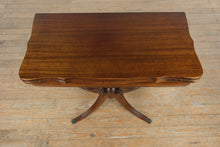 Load image into Gallery viewer, Solid Mahogany Flip-Top Pedestal Table by Brandt Furniture