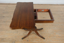 Load image into Gallery viewer, Solid Mahogany Flip-Top Pedestal Table by Brandt Furniture