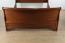 Load image into Gallery viewer, Brandy Queen Size Sleigh Bed with Paneled Headboard and Cherry Finish