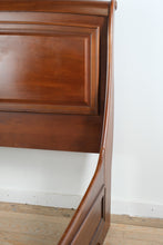 Load image into Gallery viewer, Brandy Queen Size Sleigh Bed with Paneled Headboard and Cherry Finish