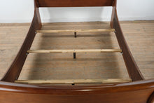 Load image into Gallery viewer, Brandy Queen Size Sleigh Bed with Paneled Headboard and Cherry Finish