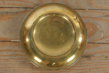 Load image into Gallery viewer, Brass Ashtray with Etched Mountain Scene – 6.5” Round
