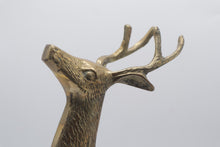 Load image into Gallery viewer, Vintage Korean Brass Stag Deer Figurine 14 Inch Standing Buck Sculpture