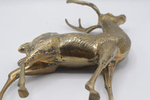 Load image into Gallery viewer, Vintage Korean Brass Stag Deer Figurine 14 Inch Standing Buck Sculpture