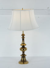 Load image into Gallery viewer, Brass Tone Urn Form Table Lamp 34 Inch With Shade