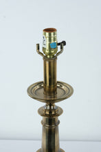 Load image into Gallery viewer, Vintage Solid Brass Candlestick Table Lamp
