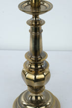 Load image into Gallery viewer, Vintage Solid Brass Candlestick Table Lamp