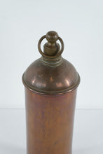 Load image into Gallery viewer, Antique European Copper Fire Extinguisher Canister with Ring Handle – 13.5" Tall
