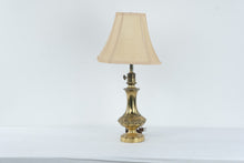 Load image into Gallery viewer, Vintage Brass Table Lamp Ornate Hollywood Regency Key Switch 27 Inch