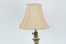 Load image into Gallery viewer, Vintage Brass Table Lamp Ornate Hollywood Regency Key Switch 27 Inch