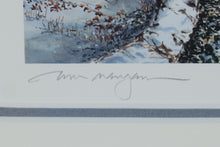 Load image into Gallery viewer, William Mangum Signed “Bread of Life” – Framed Winter Watermill Print (Limited Edition)
