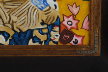 Load image into Gallery viewer, Gustav Klimt Signora con Ventaglio Interpretation Framed Canvas Print 28x32