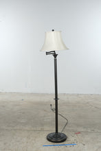 Load image into Gallery viewer, Hampton Bay 59 Inch Oil Rubbed Bronze Swing Arm Floor Lamp Cream Shade