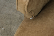 Load image into Gallery viewer, Pair of Vintage Tan Velvet Tufted Barrel Back Accent Chairs