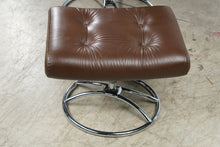 Load image into Gallery viewer, Vintage Ekornes Stressless Brown Leather Recliner and Ottoman – Norway