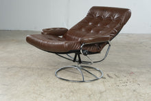 Load image into Gallery viewer, Vintage Ekornes Stressless Brown Leather Recliner and Ottoman – Norway