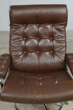 Load image into Gallery viewer, Vintage Ekornes Stressless Brown Leather Recliner and Ottoman – Norway