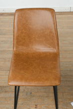 Load image into Gallery viewer, Pair of Whiskey Brown Faux Leather Café Chairs