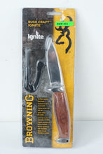 Load image into Gallery viewer, Browning Bush Craft Ignite Fixed Blade Knife Cocobolo (4" Mirror) 3220261