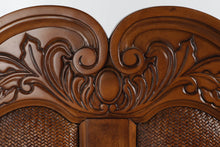 Load image into Gallery viewer, Broyhill Twin Size Bed with Woven Detailed Headboard