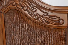 Load image into Gallery viewer, Broyhill Twin Size Bed with Woven Detailed Headboard