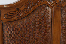 Load image into Gallery viewer, Broyhill Twin Size Bed with Woven Detailed Headboard