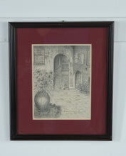 Load image into Gallery viewer, Vintage 1974 Archie Boyd Brulatour Courtyard Vieux Carre Framed Print 15x17