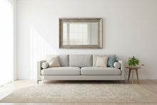 Load image into Gallery viewer, Interlude Home Brushed Silver Wall Mirror Textured Frame 36 x 48