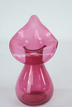 Load image into Gallery viewer, Fenton Cranberry Art Glass Jack In The Pulpit Vase 8 Inch