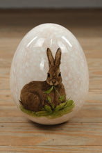 Load image into Gallery viewer, Hand-Painted Ceramic Bunny Egg Décor – 5" x 7"