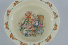 Load image into Gallery viewer, Royal Doulton Bunnykins English Bone China Child Bowl Rabbits 6 Inch