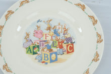 Load image into Gallery viewer, Royal Doulton Bunnykins English Bone China Child Plate ABC Blocks 8 Inch