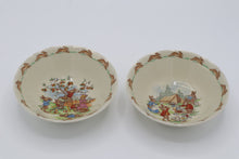 Load image into Gallery viewer, Royal Doulton Bunnykins Bowls – Pair of Nursery Ware Porcelain Bowls, England