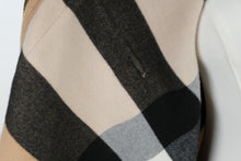 Load image into Gallery viewer, Burberry London Camel Wool Cashmere Check Reversible Zip Cape Poncho Italy