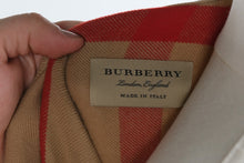 Load image into Gallery viewer, Burberry London Camel Wool Cashmere Check Reversible Zip Cape Poncho Italy