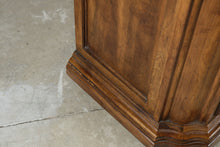 Load image into Gallery viewer, Traditional Walnut Triple Dresser with Nine Drawers and Center Cabinet