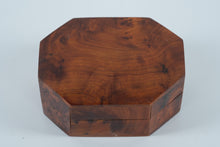 Load image into Gallery viewer, Handcrafted Thuya Burl Trinket Box – Octagonal Cedar Scented Keepsake