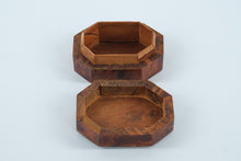 Load image into Gallery viewer, Handcrafted Thuya Burl Trinket Box – Octagonal Cedar Scented Keepsake