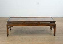 Load image into Gallery viewer, Oriental Burled Wood Coffee Table with Decorative Apron