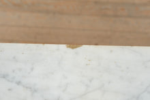 Load image into Gallery viewer, Late 19th Century Victorian Marble Top Dresser with Burl Wood Drawer Fronts and Carved Columns