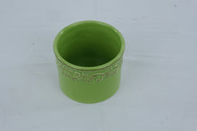 Load image into Gallery viewer, Butter Bell Lime Green Ceramic Butter Crock French Butter Keeper 2013