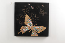 Load image into Gallery viewer, Butterflies Carved Canvas