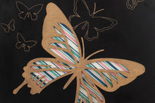 Load image into Gallery viewer, Butterflies Carved Canvas