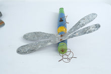 Load image into Gallery viewer, Handmade Metal Butterfly Dragonfly Wall Art Folk Art Garden Decor Set 3