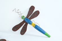 Load image into Gallery viewer, Handmade Metal Butterfly Dragonfly Wall Art Folk Art Garden Decor Set 3